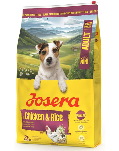 JOSERA Mini Adult Chicken and Rice 2x10kg bezlepkové krmivo pro psy malých plemen