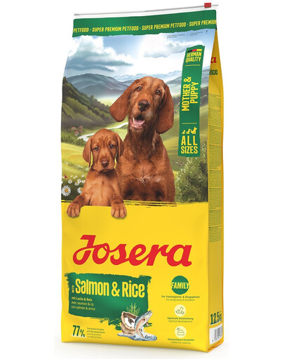 JOSERA Mother and Puppy Salmon with Rice 2x12,5kg pro štěňata, březí a kojící feny