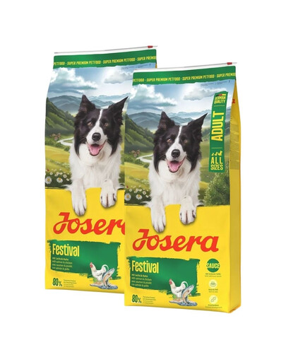 JOSERA Festival 2x12,5kg pro vybíravé psy s lahodnou omáčkou