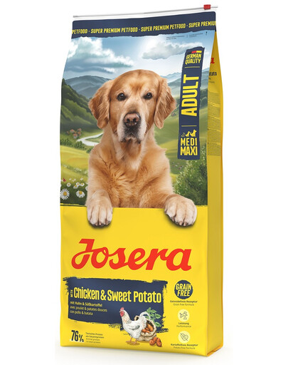 JOSERA Chicken with Sweet Potato Adult 2x12,5kg bezobilné krmivo pro střední a velká plemena