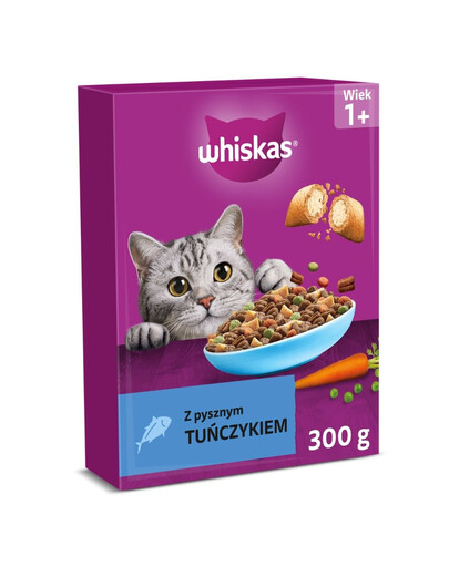 WHISKAS Adult s lahodným tuňákem 300 g granule pro kočky