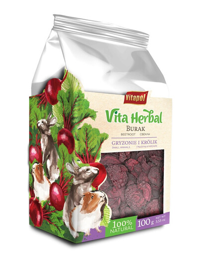 VITAPOL Vita Herbal Sušená červená řepa pro hlodavce a králíky 100 g