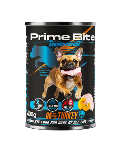 GAME DOG Prime Bite Krůta s dýní 400g konzerva pro psy všech věkových kategorií