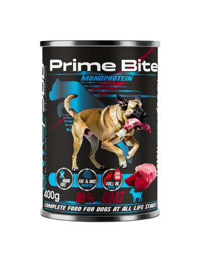 GAME DOG Prime Bite Mokré krmivo s kozím masem a červenou řepou 400 g pro psy všech věkových kategorií