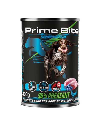 GAME DOG Prime Bite Bažant s borůvkami 400g mokrá strava pro psy všech věkových kategorií