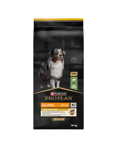 PURINA PRO PLAN Adult Light/Sterilised Bohatá s Jehněčím 14 kg granule pro psy po sterilizaci