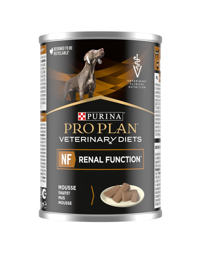 PURINA PRO PLAN Veterinary Diets Canine NF Renal Function 400g pro podporu funkce ledvin, mokré krmivo pro psy