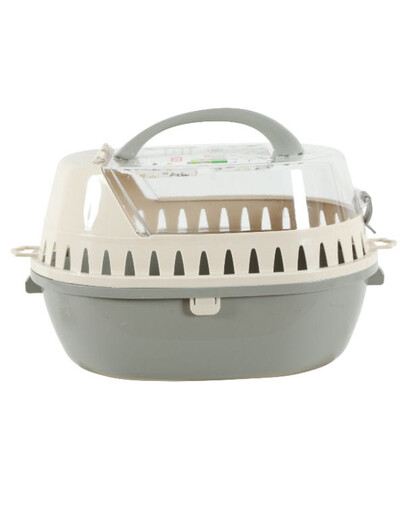 Transporter dla gryzoni średni beżowy/szary