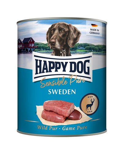 HAPPY DOG Sensible Pure Sweden Venison 800g mokré krmivo pro psy
