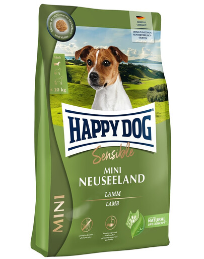 HAPPY DOG Sensible Mini jehněčí 4 kg granule pro psy