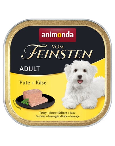 ANIMONDA Vom Feinsten Adult krůta a sýr 150g paštika pro psy