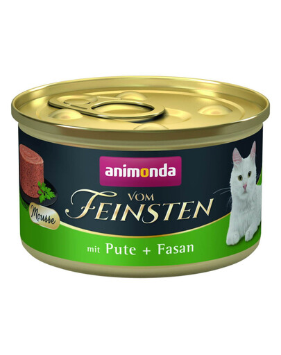 ANIMONDA Vom Feinsten Mousse s krůtím masem a bažantem 85 g paštika pro kočky