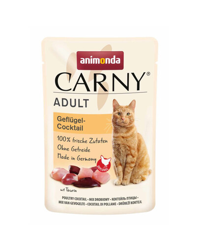 ANIMONDA Carny Adult Pouch Koktajl s kuřecím masem 85g konzerva pro kočky