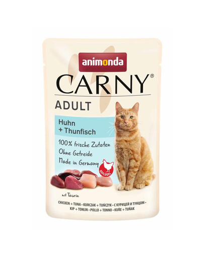 ANIMONDA Carny Adult Pouch kuře a tuňák 85g mokré krmivo pro kočky
