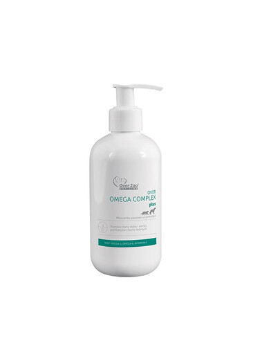 OVER ZOO Omega Complex Plus přípravek na kůži, srst a imunitu pro psy a kočky 250 ml