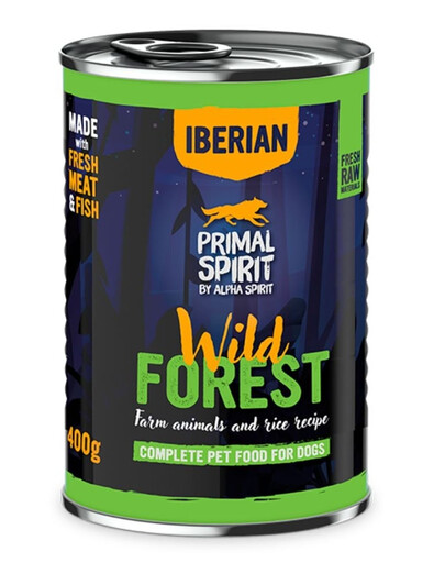 Primal Spirit Dog Iberian Wild Forest pro psy 400 g