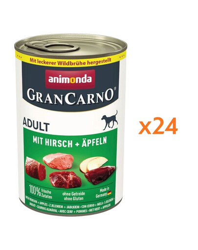 ANIMONDA GranCarno jelen s jablkem 24x400 g