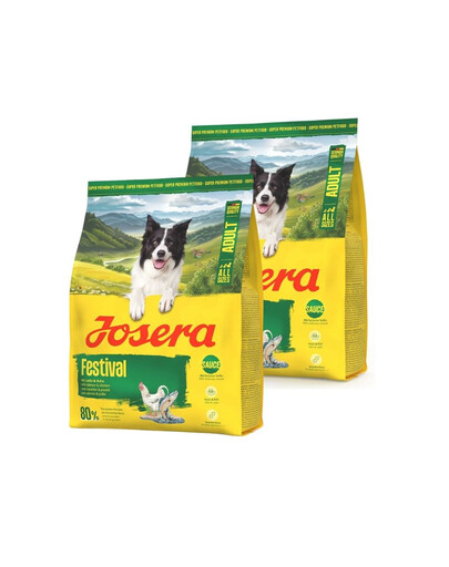 JOSERA Festival 2x900g pro vybíravé psy s lahodnou omáčkou