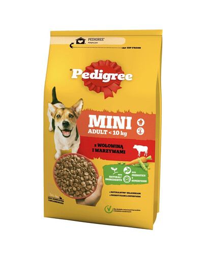 PEDIGREE Adult Mini 3x2,6 kg pro psy malých plemen s hovězím masem a zeleninou