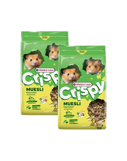 VERSELE-LAGA Crispy Muesli Hamster 2x750g krmivo pro křečky