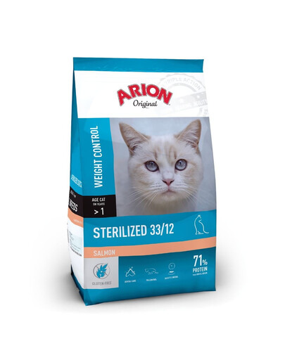ARION Original Sterilized 33/12 Salmon 300 g losos granule pro kočky po sterilizaci