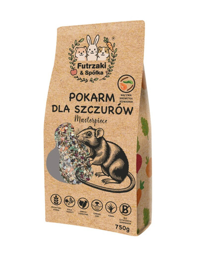 KUCHNIA SZEFA Futrzaki i Spółka krmivo pro potkany 750g