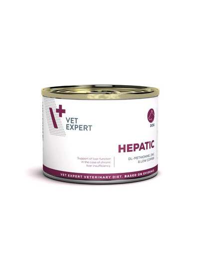 VET EXPERT Veterinary Diet Dog Hepatic 200g kuřecí, krmivo pro psy podporující funkci jater