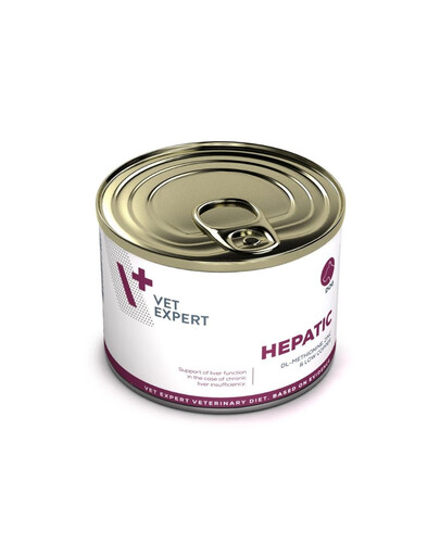 VET EXPERT Veterinary Diet Dog Hepatic 200g kurczak, mokra karma dla psów wspierająca funkcję wątroby