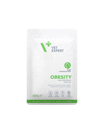 VET EXPERT Veterinary Diet Cat Obesity 100g mokra karma dla kotów redukująca nadmierną masę ciała