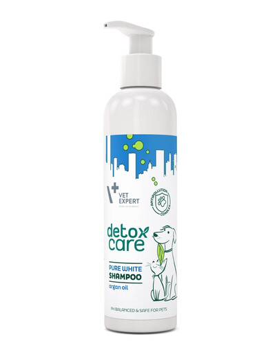 VET EXPER Detox Care Pure White Shampoo 250 ml šampon pro psy a kočky se světlou srstí