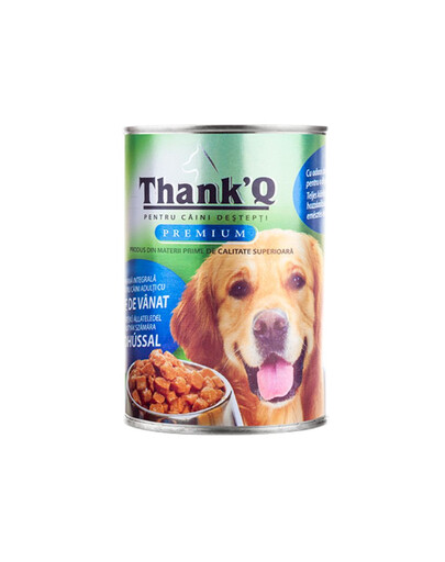 THANK'Q s divočákem 415 g konzerva pro psy