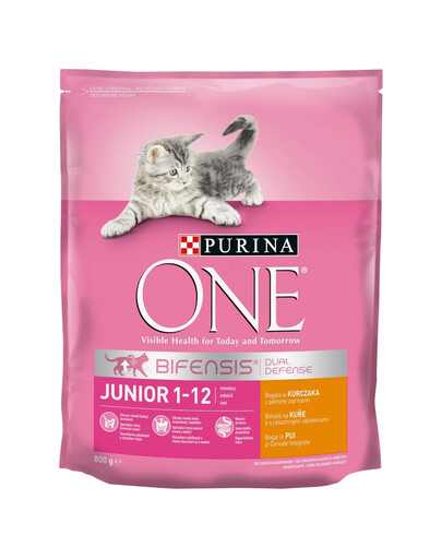 PURINA ONE JUNIOR bogata w kurczaka i pełne ziarna 800 g