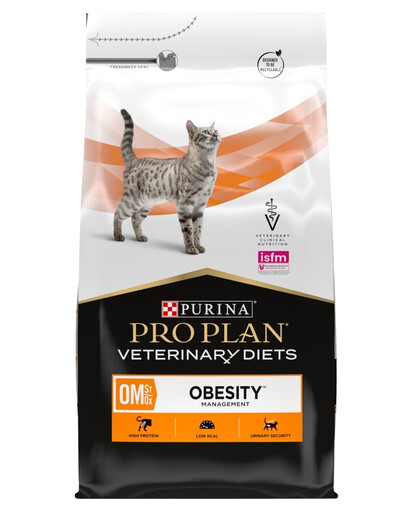 PURINA PRO PLAN Veterinary Diets Feline OM St/Ox Obesity Management krmivo 2x5 kg pro kočky s nadváhou