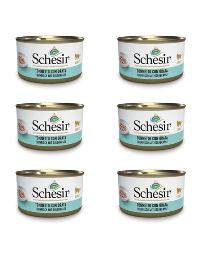 SCHESIR Mořské speciality Tuňák s mořskou pražmou 6x85 g
