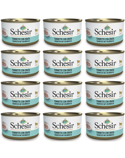 SCHESIR Mořské speciality Tuňák s mořskou pražmou 12x85 g