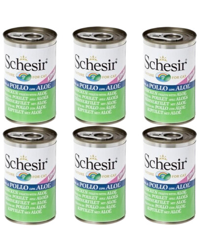 SCHESIR Kuřecí filety s aloe vera pro koťata 6x140g