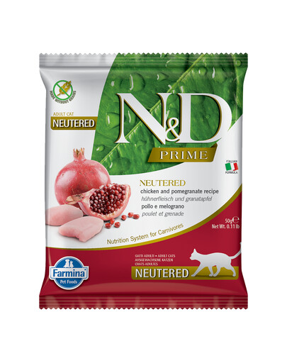 FARMINA N&D Prime Cat Chicken & Pomegranate Neutered 50 g