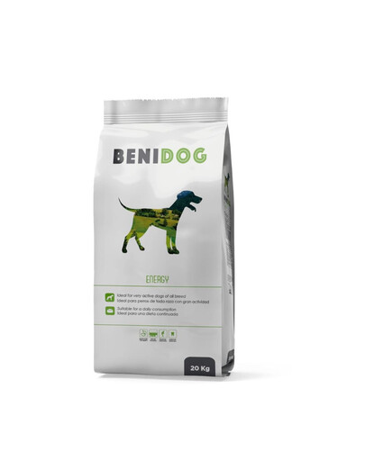 BENI DOG Energy 20 kg granule pro aktivní psy