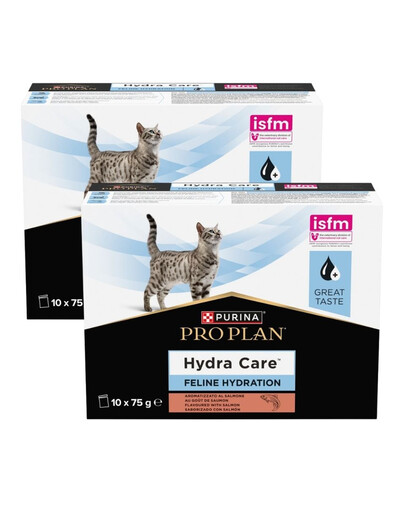 PURINA PRO PLAN Hydra Care Feline Hydration Losos 20x75g doplňkové krmivo pro hydrataci koček