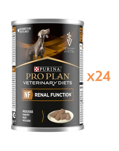 PURINA PRO PLAN Veterinary Diets Canine NF Renal Function 24x400g pro podporu funkce ledvin, krmivo pro psy