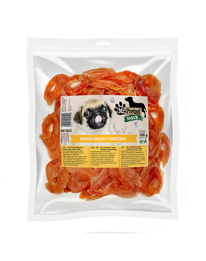 MR. PRETZEL Měkké kroužky z kuřete 500g pamlsek pro psa