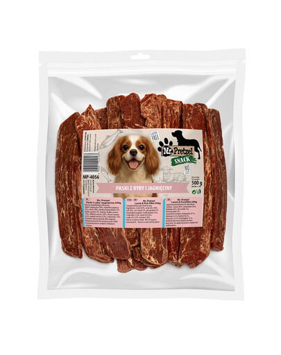 MR. PRETZEL Filet z jehněčího masa a ryby 500g pamlsek pro psa
