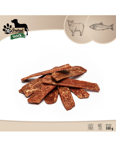 MR. PRETZEL Filet z jagnięciny i ryby 500g przysmak dla psa