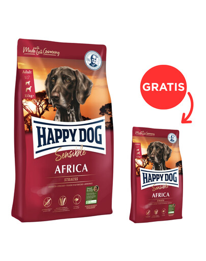 HAPPY DOG Supreme africa 12,5 kg + 1 kg ZDARMA