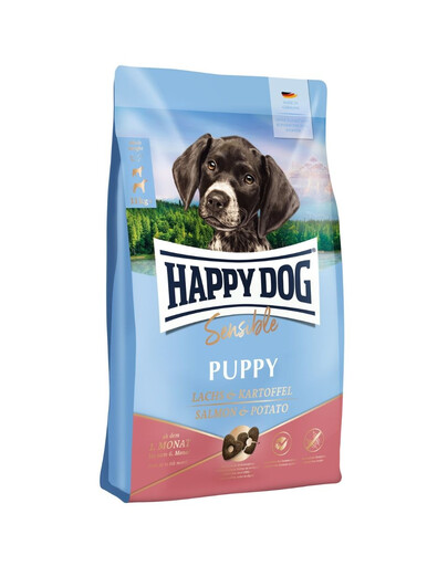 HAPPY DOG Sensible Puppy Losos a brambory 4 kg granule pro štěňata