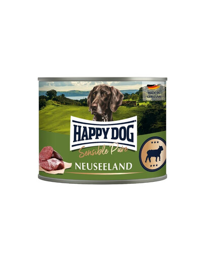 HAPPY DOG Sensible Pure Nowa Zelandia jehněčí 200g mokré krmivo pro psy