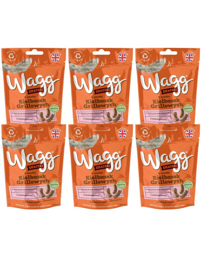 WAGG o chuti grilovacích klobás 6x125g pamlsky pro psa
