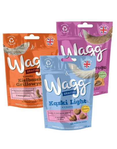 WAGG Mix příchutí 3x125g pamlsky pro psy