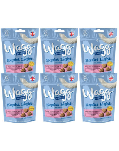WAGG Light 6x125g pamlsky pro psa s krůtím masem a rýží