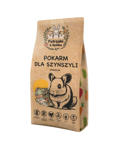 KUCHNIA SZEFA Bezobilné krmivo pro činčily 10 kg